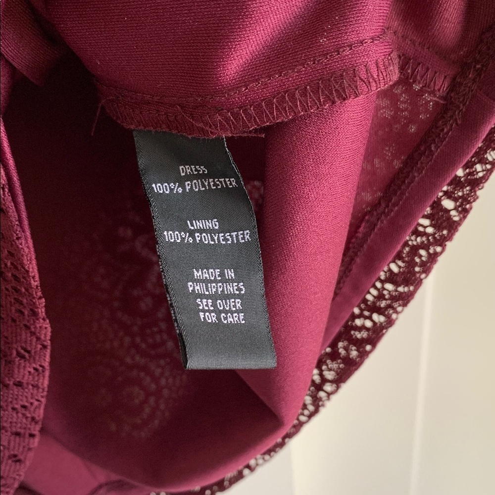 {A. Byer} NEW! Women's Burgundy Dress - Picture 5 of 7